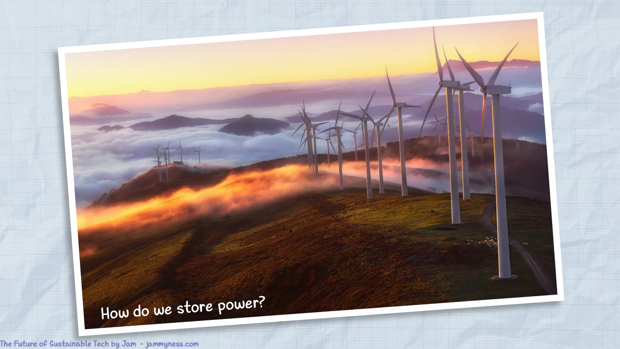 Photo of windmills.