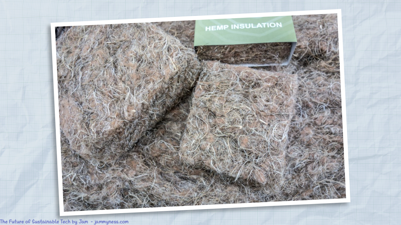 Photo of hemp insulation.